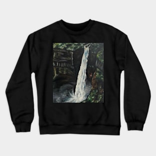 Waterfall in Oil Crewneck Sweatshirt